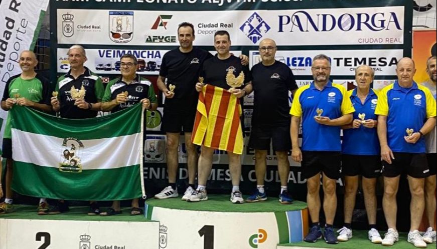 Jordi Pladevall i Pere Ausió, campions d'Espanya de veterans amb Catalunya