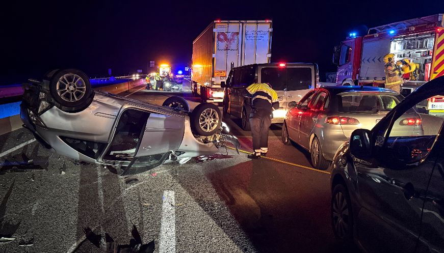 Detingut un conductor a Osona que després de tenir un accident va fugir del lloc dels fets