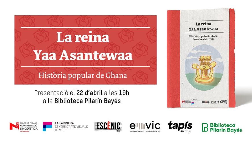 Es presenta el conte de Sant Jordi 2026 ‘La reina Yaa Asantewaa’ a la Biblioteca Pilarín Bayés de Vic