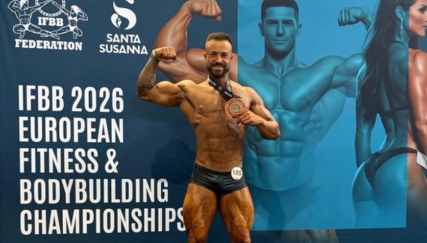 Gerard Recio, de Tona, aconsegueix una meritòria cinquena posició a l’Europeu de Fitness i Culturisme