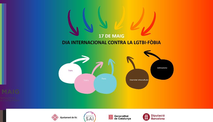 L’Ajuntament de Vic commemora el Dia Internacional contra la LGTBI-fòbia amb activitats de sensibilització i prevenció durant el mes de maig