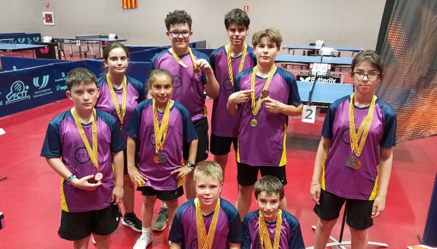 Bons resultats a la Final Nacional de tennis taula a Les Borges Blanques