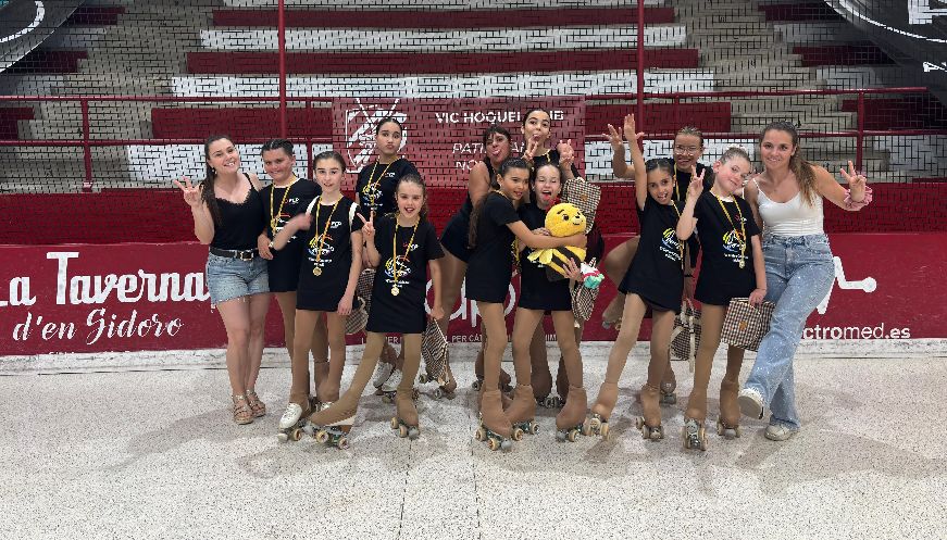 El Patinatge Artístic Vic tanca la temporada amb 7 medalles de promoció