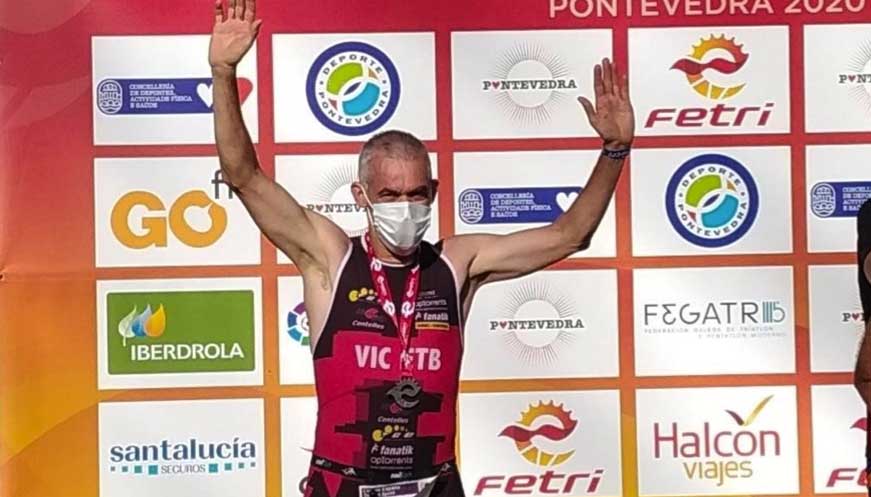 El triatleta de l'ETB Vic, Enric Gil, sots campió d’Espanya de Triatló Esprint