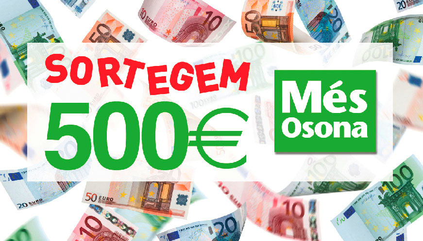 Sortegem 500 euros en efectiu!