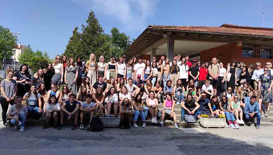 Alumnes de Bèlgica i Eslovàquia a Manlleu