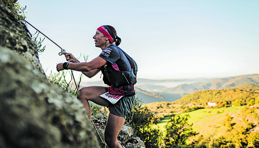Pau Moreno i Laia Díez alcen la destral al Trail del Bisaura