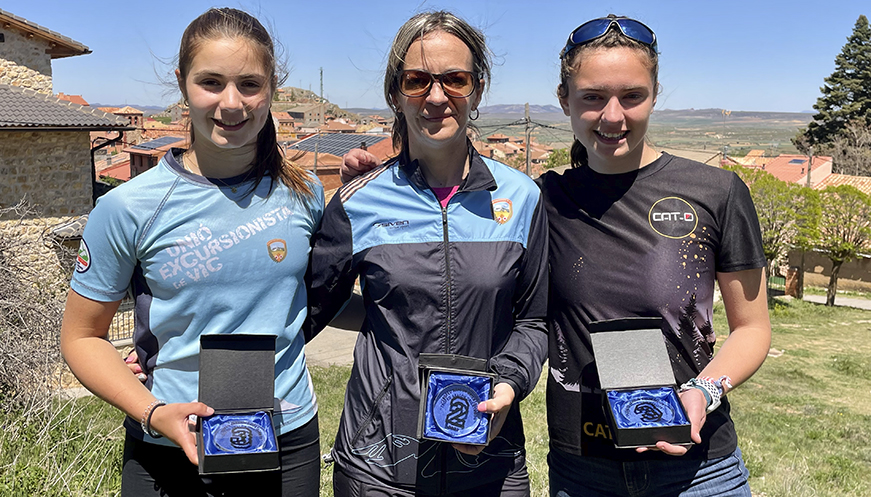 Tres medalles osonenques al Trofeo Aragón d’Orientació